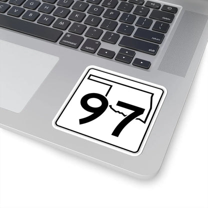 Oklahoma State Highway 97 (Oklahoma) (Road Sign) STICKER Vinyl Kiss-Cut Decal - The Sticker Space