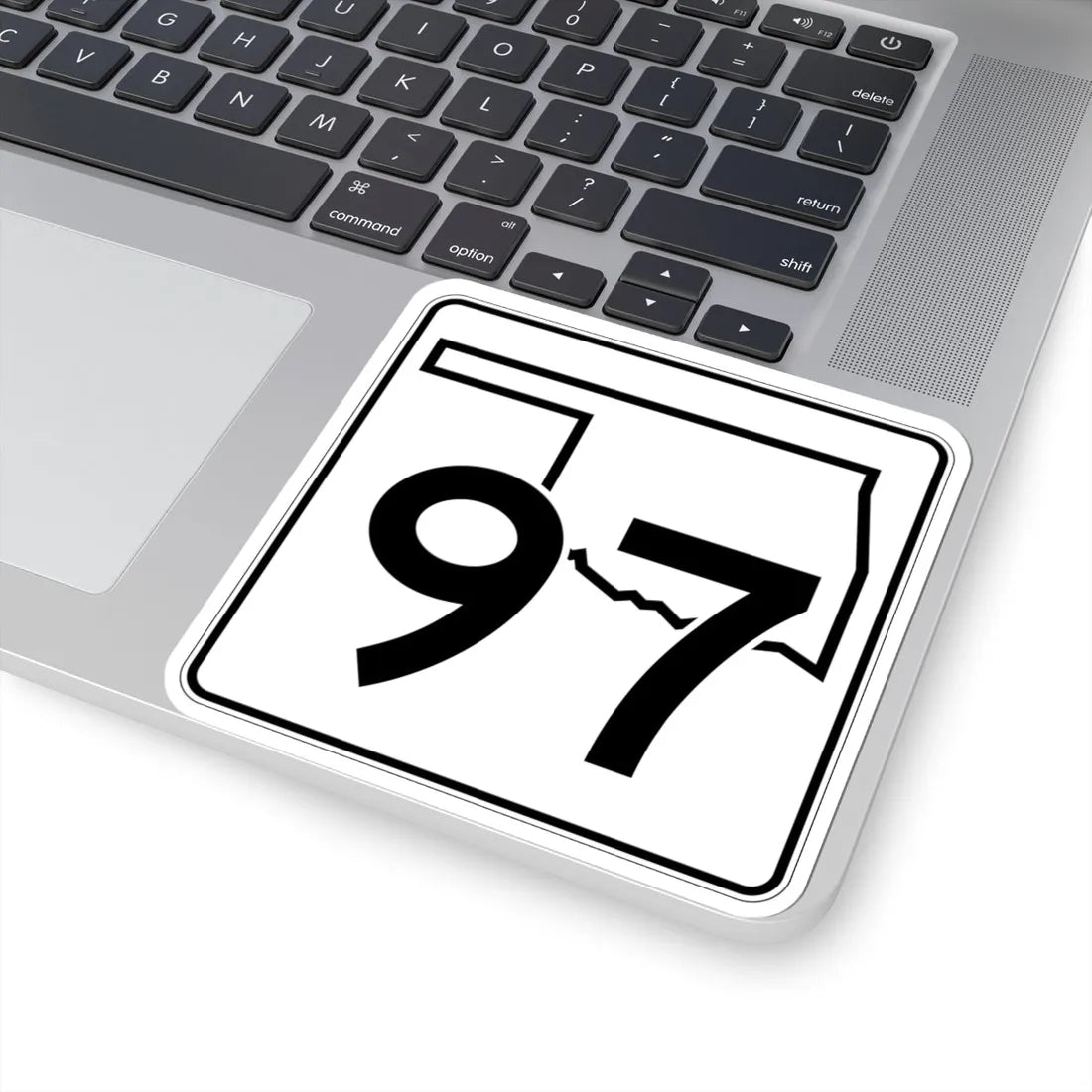 Oklahoma State Highway 97 (Oklahoma) (Road Sign) STICKER Vinyl Kiss-Cut Decal - The Sticker Space