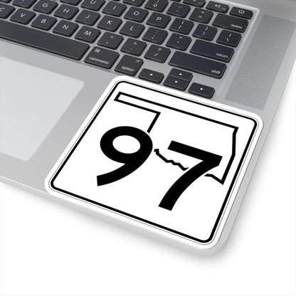 Oklahoma State Highway 97 (Oklahoma) (Road Sign) STICKER Vinyl Kiss-Cut Decal - The Sticker Space