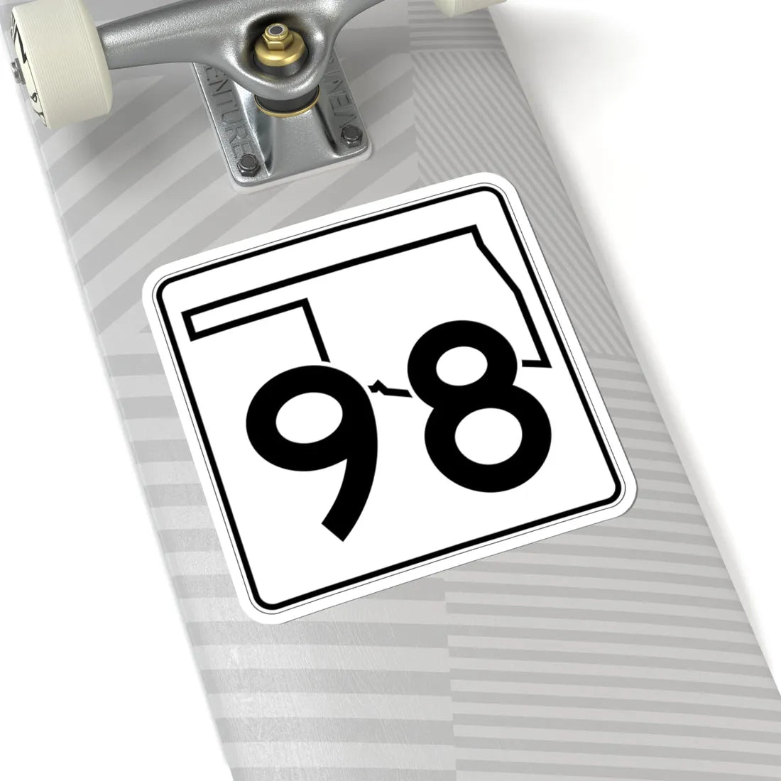 Oklahoma State Highway 98 (Oklahoma) (Road Sign) STICKER Vinyl Kiss-Cut Decal - The Sticker Space