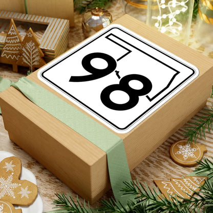 Oklahoma State Highway 98 (Oklahoma) (Road Sign) STICKER Vinyl Kiss-Cut Decal - The Sticker Space