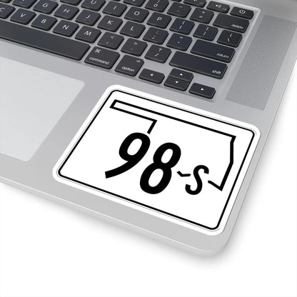 Oklahoma State Highway 98S (Oklahoma) (Road Sign) STICKER Vinyl Kiss-Cut Decal - The Sticker Space