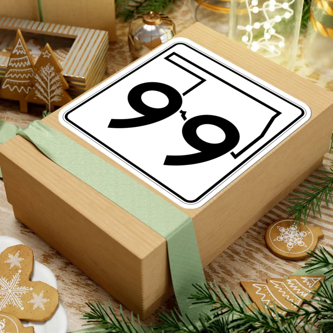 Oklahoma State Highway 99 (Oklahoma) (Road Sign) STICKER Vinyl Kiss-Cut Decal - The Sticker Space