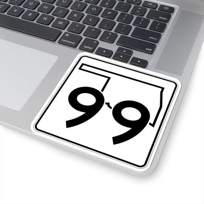 Oklahoma State Highway 99 (Oklahoma) (Road Sign) STICKER Vinyl Kiss-Cut Decal - The Sticker Space