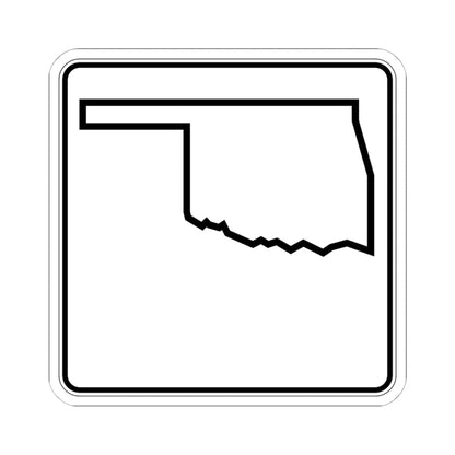 Oklahoma State Highway blank (Oklahoma) (Road Sign) STICKER Vinyl Kiss-Cut Decal 6 Inch White - The Sticker Space