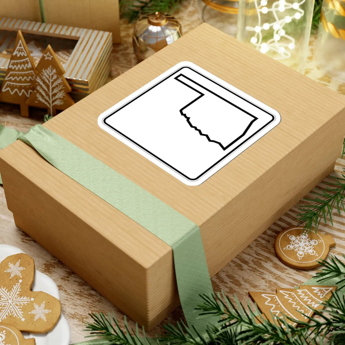 Oklahoma State Highway blank (Oklahoma) (Road Sign) STICKER Vinyl Kiss-Cut Decal - The Sticker Space