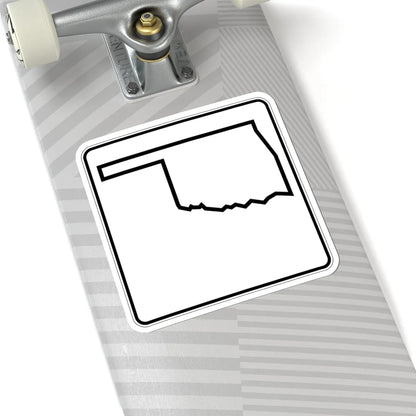 Oklahoma State Highway blank (Oklahoma) (Road Sign) STICKER Vinyl Kiss-Cut Decal - The Sticker Space