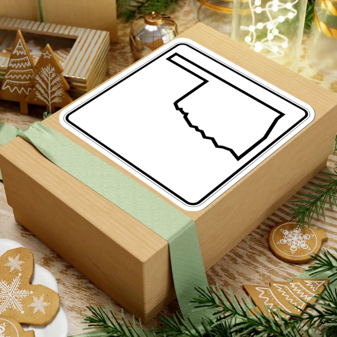 Oklahoma State Highway blank (Oklahoma) (Road Sign) STICKER Vinyl Kiss-Cut Decal - The Sticker Space