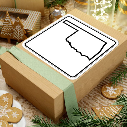 Oklahoma State Highway blank (Oklahoma) (Road Sign) STICKER Vinyl Kiss-Cut Decal - The Sticker Space