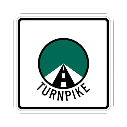 Oklahoma Turnpike template (Oklahoma) (Road Sign) STICKER Vinyl Kiss-Cut Decal 2 Inch White - The Sticker Space