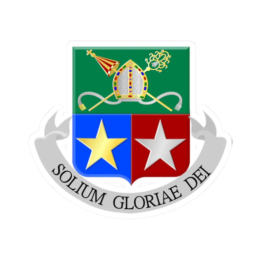 O.L. Vrouw Sterre der Zee Maastricht wapen (Netherlands) (Coat of Arms) STICKER Vinyl Kiss-Cut Decal 2 Inch White - The Sticker Space