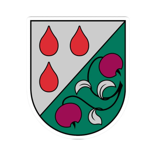 Olaine COA (Latvia) (Coat of Arms) STICKER Vinyl Kiss-Cut Decal 2 Inch White - The Sticker Space