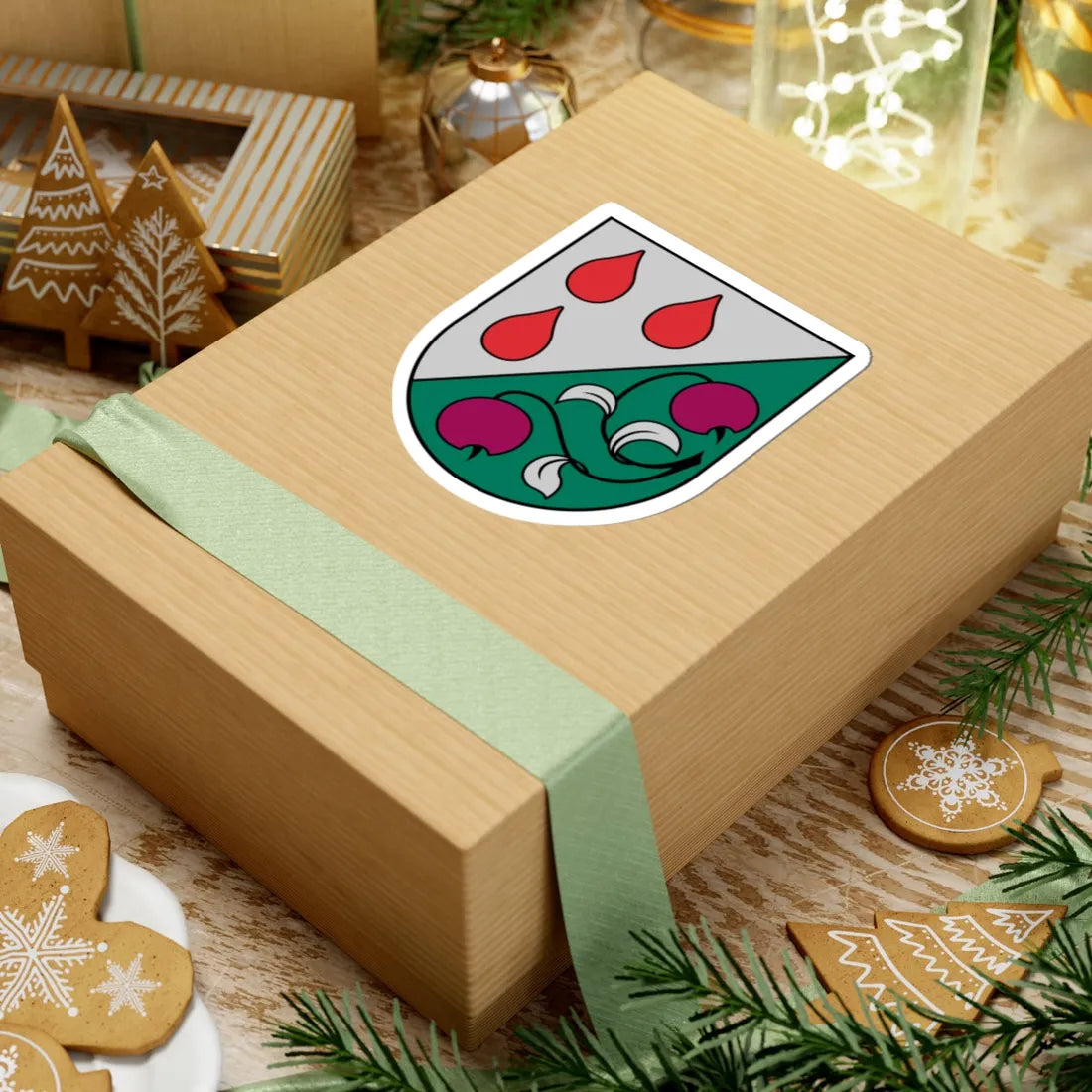 Olaine COA (Latvia) (Coat of Arms) STICKER Vinyl Kiss-Cut Decal - The Sticker Space