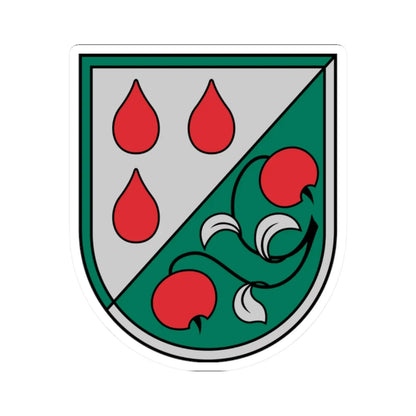 Olaines novads COA (Latvia) (Coat of Arms) STICKER Vinyl Kiss-Cut Decal 2 Inch White - The Sticker Space