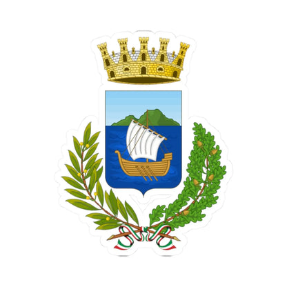 Olbia-Stemma 2 (Italy) (Coat of Arms) STICKER Vinyl Kiss-Cut Decal 2 Inch White - The Sticker Space