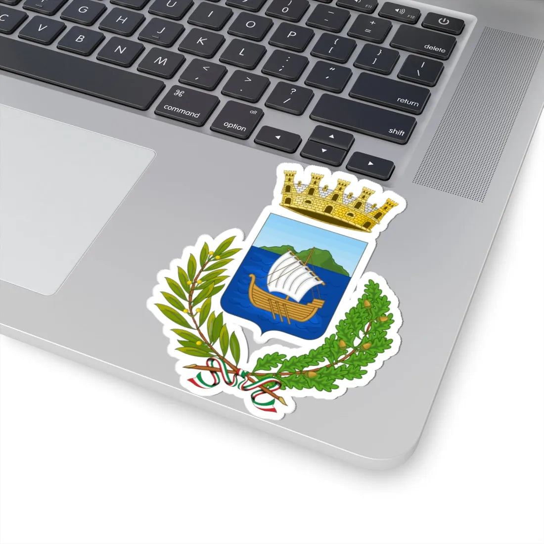 Olbia-Stemma 2 (Italy) (Coat of Arms) STICKER Vinyl Kiss-Cut Decal - The Sticker Space