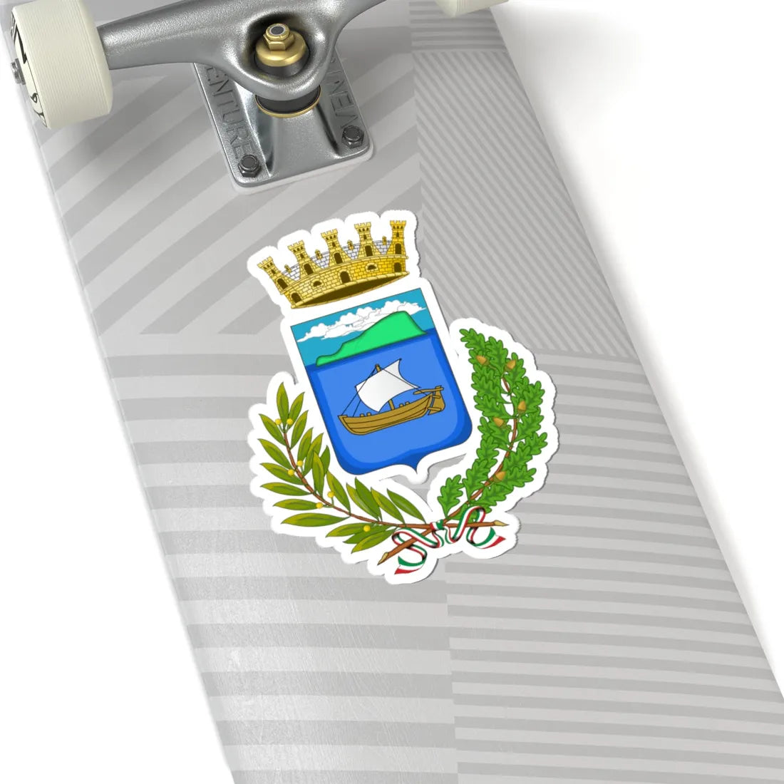 Olbia-Stemma (Italy) (Coat of Arms) STICKER Vinyl Kiss-Cut Decal - The Sticker Space