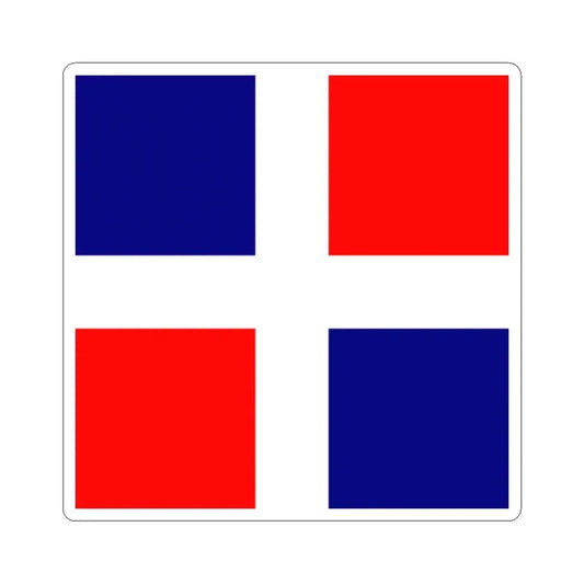 Old Acadia Flag (Canada) STICKER Vinyl Kiss-Cut Decal 2 Inch White - The Sticker Space