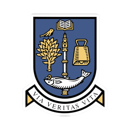 Old arms of University of Glasgow (Scotland) (Coat of Arms) STICKER Vinyl Kiss-Cut Decal 2 Inch White - The Sticker Space