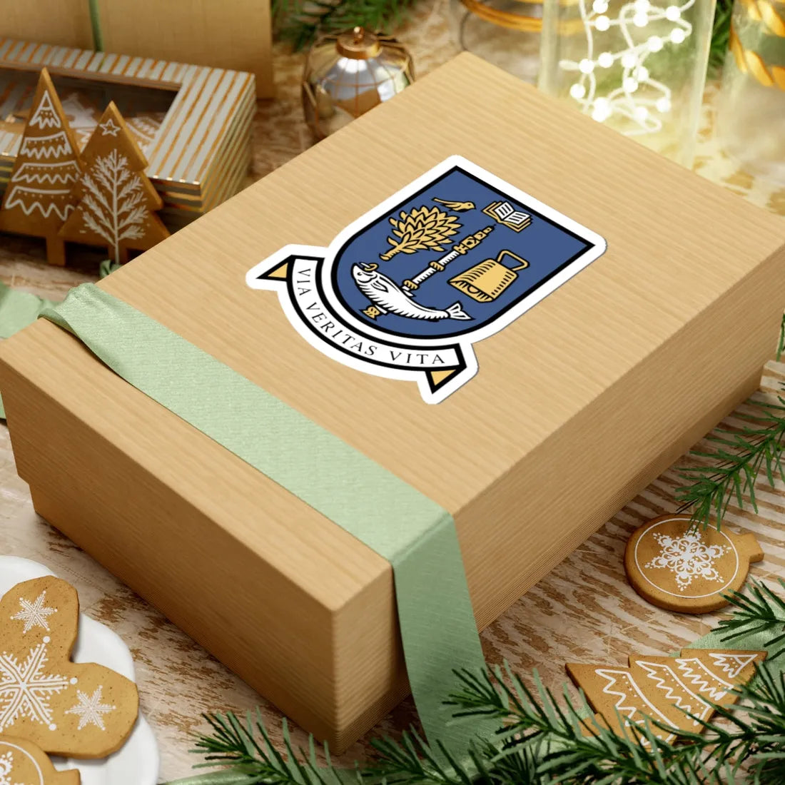 Old arms of University of Glasgow (Scotland) (Coat of Arms) STICKER Vinyl Kiss-Cut Decal - The Sticker Space