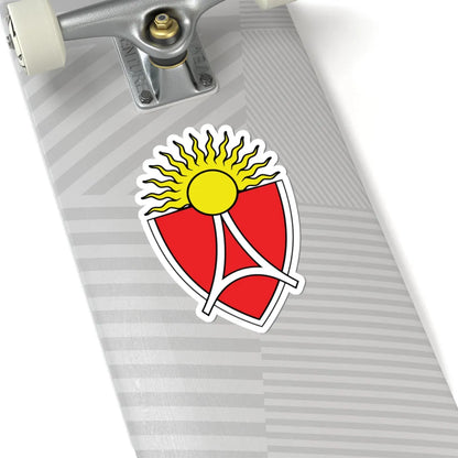 Old coat of arms of Aerodrom Municipality (North Macedonia) (Coat of Arms) STICKER Vinyl Kiss-Cut Decal - The Sticker Space