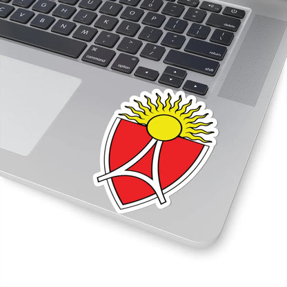 Old coat of arms of Aerodrom Municipality (North Macedonia) (Coat of Arms) STICKER Vinyl Kiss-Cut Decal - The Sticker Space