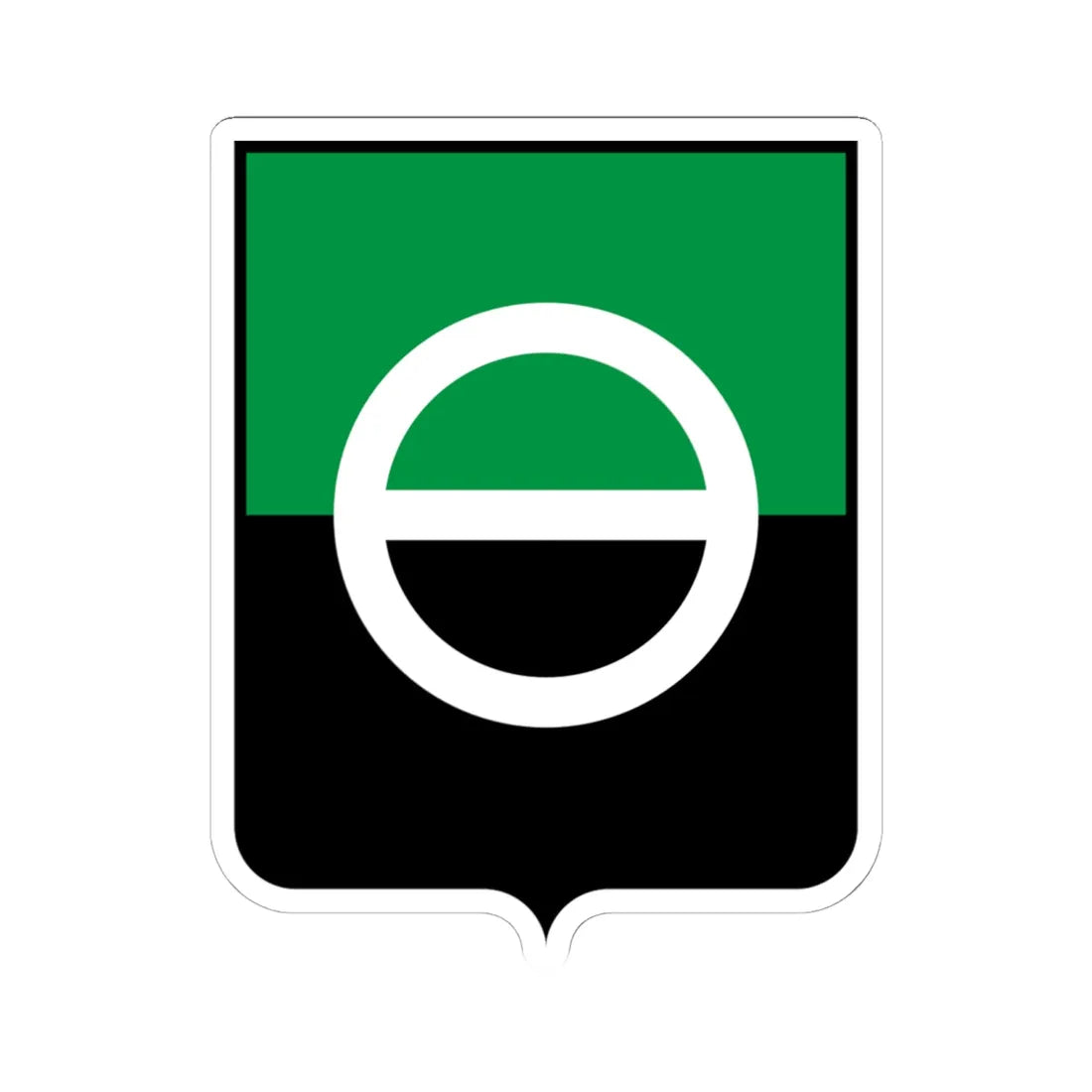 Old Coat of Arms of Artemivsk Donetsk Oblast (Ukraine) (Coat of Arms) STICKER Vinyl Kiss-Cut Decal 6 Inch White - The Sticker Space