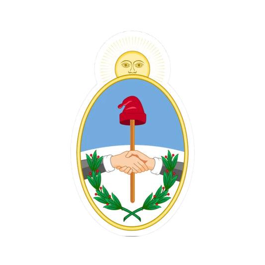 Old Coat of Arms of Catamarca (Argentina) (Coat of Arms) STICKER Vinyl Kiss-Cut Decal 2 Inch White - The Sticker Space