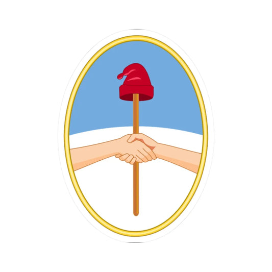 Old Coat of Arms of San Juan (Argentina) (Coat of Arms) STICKER Vinyl Kiss-Cut Decal 2 Inch White - The Sticker Space