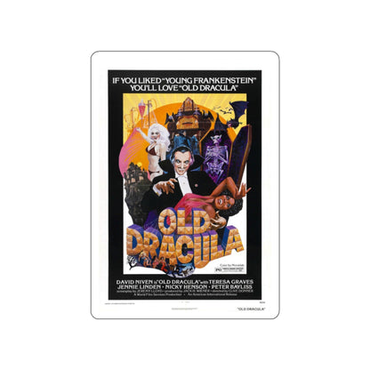 OLD DRACULA 1974 Movie Poster STICKER Vinyl Die-Cut Decal-White-The Sticker Space