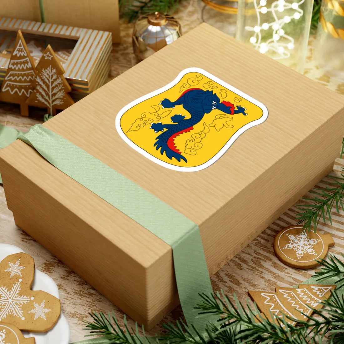 Old emblem of Shanghai (China) (Coat of Arms) STICKER Vinyl Kiss-Cut Decal - The Sticker Space