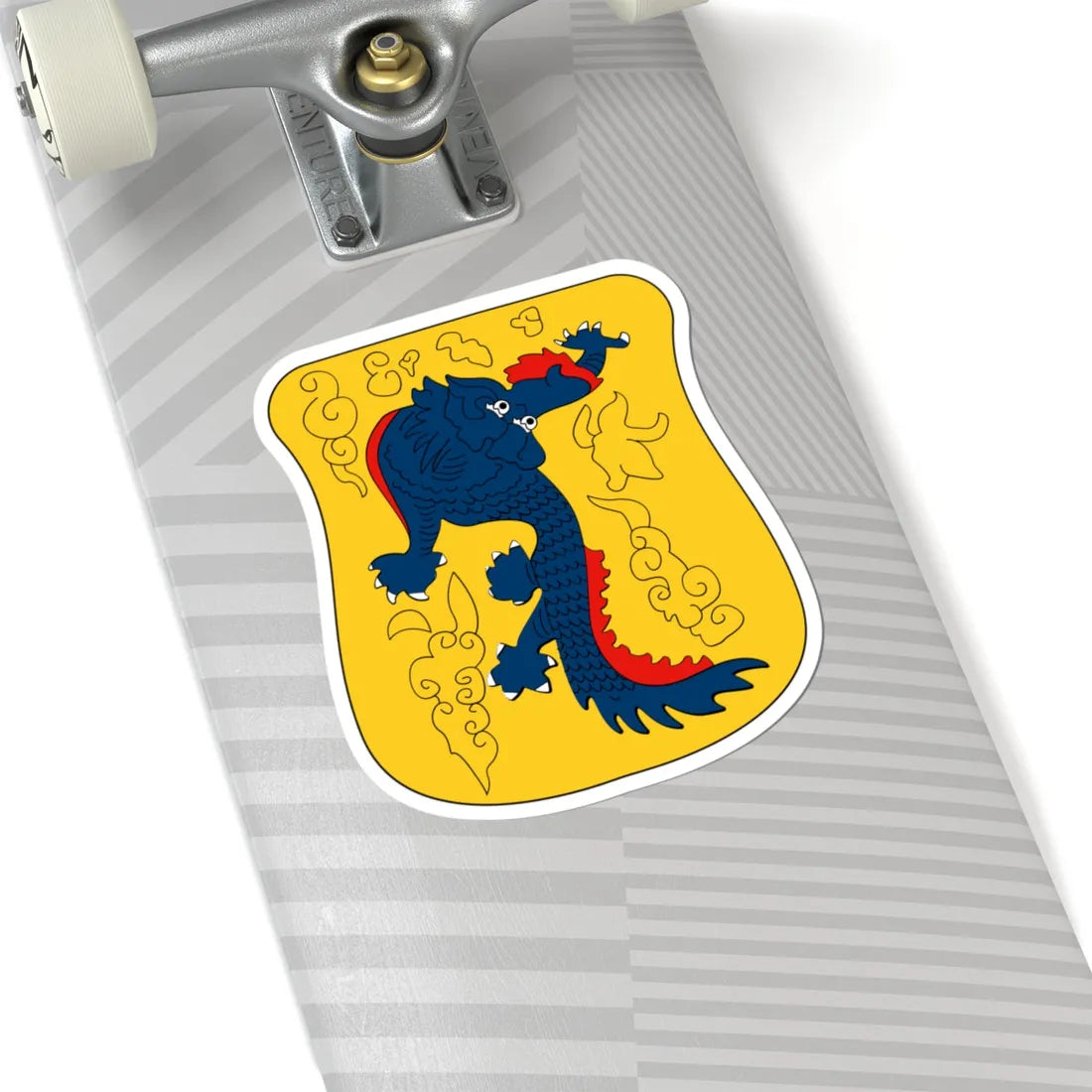 Old emblem of Shanghai (China) (Coat of Arms) STICKER Vinyl Kiss-Cut Decal - The Sticker Space