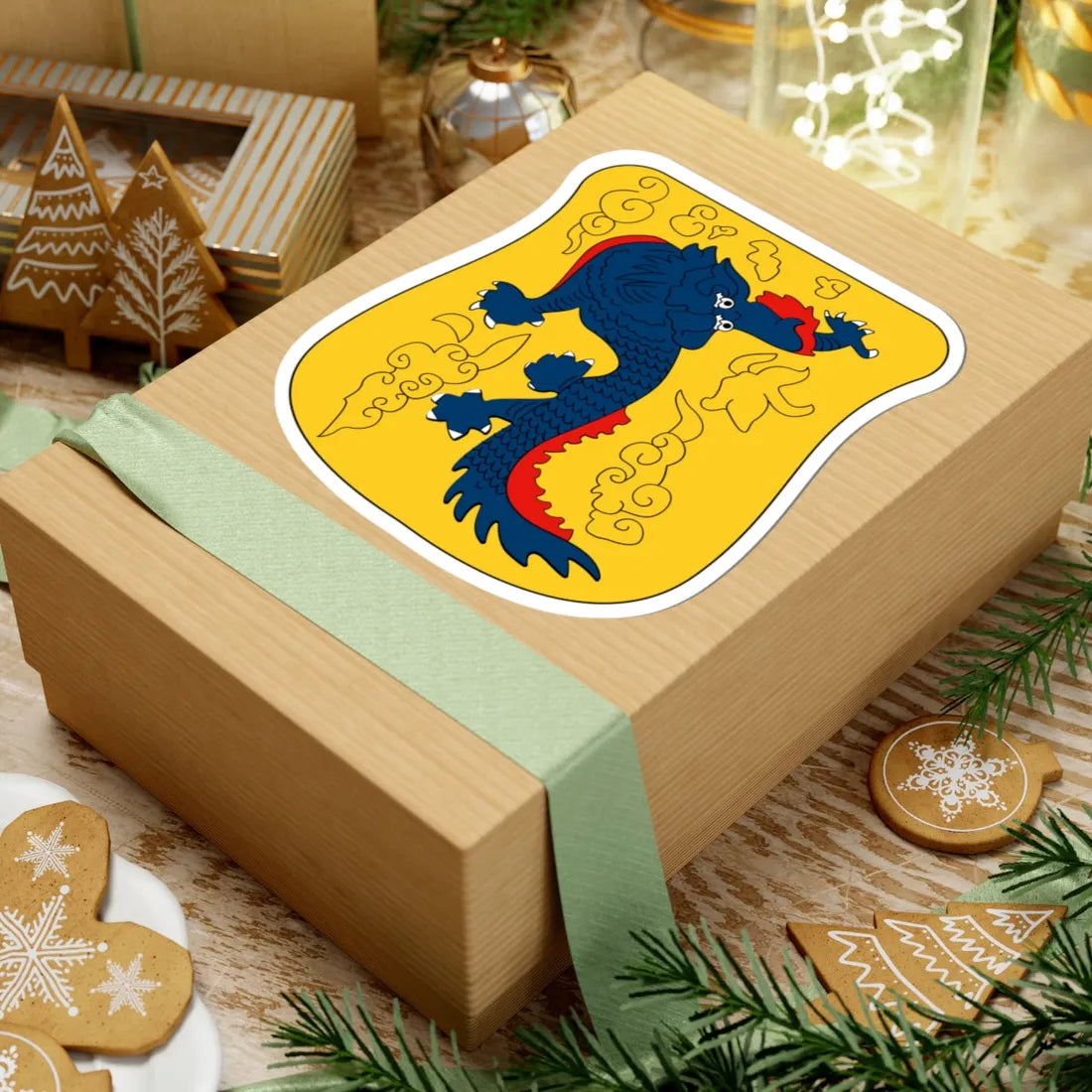 Old emblem of Shanghai (China) (Coat of Arms) STICKER Vinyl Kiss-Cut Decal - The Sticker Space