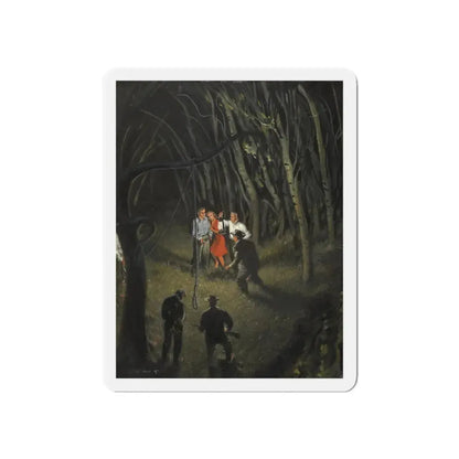 Old Feuds Never Die, Saturday Evening Post illustration (Magazine Illustration) Refrigerator Magnet 5 Inch - The Sticker Space