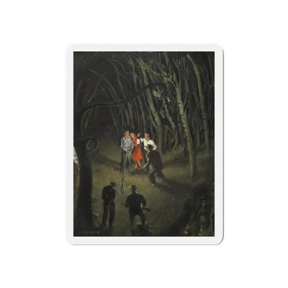 Old Feuds Never Die, Saturday Evening Post illustration (Magazine Illustration) Refrigerator Magnet 6 Inch - The Sticker Space