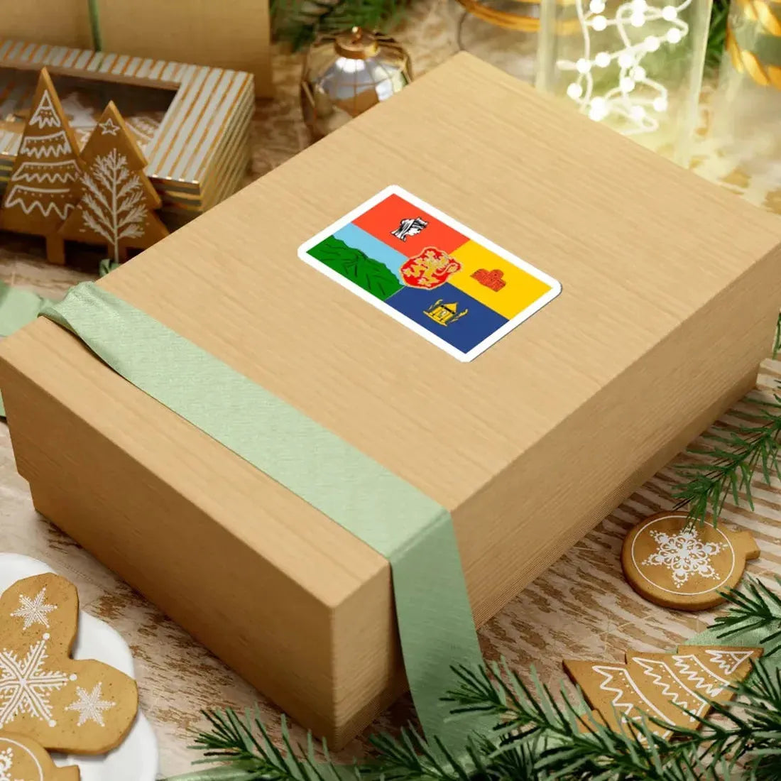 Old Flag of Sofia (Bulgaria) STICKER Vinyl Kiss-Cut Decal - The Sticker Space