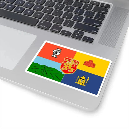 Old Flag of Sofia (Bulgaria) STICKER Vinyl Kiss-Cut Decal - The Sticker Space