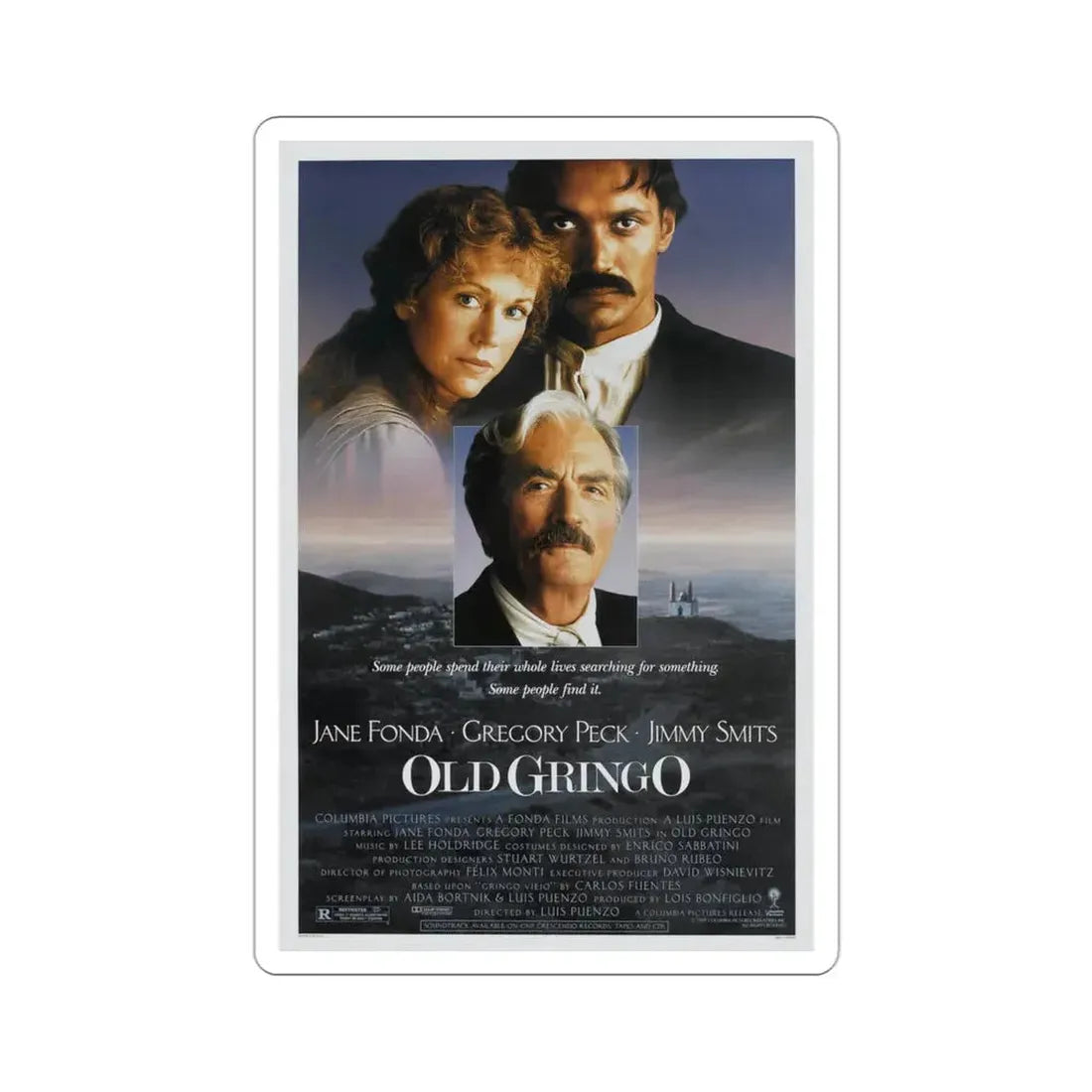 Old Gringo 1989 Movie Poster STICKER Vinyl Die-Cut Decal 3 Inch - The Sticker Space