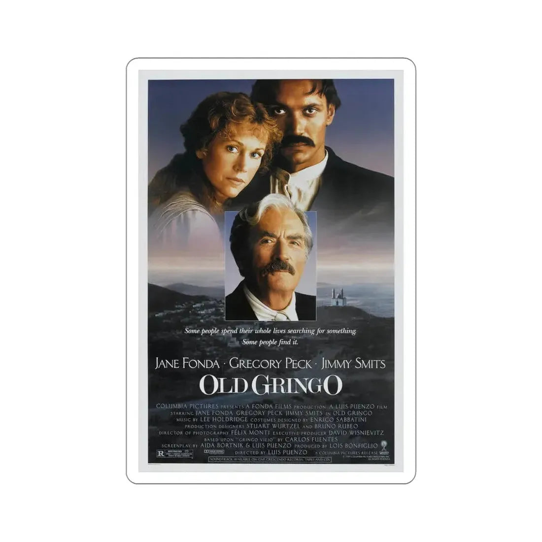 Old Gringo 1989 Movie Poster STICKER Vinyl Die-Cut Decal 5 Inch - The Sticker Space