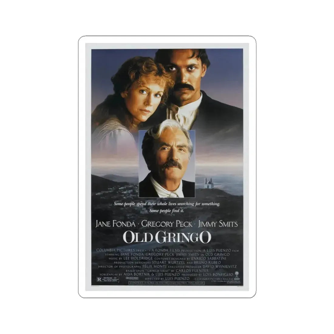Old Gringo 1989 Movie Poster - STICKER Vinyl Kiss-Cut Decal 3 Inch White - The Sticker Space