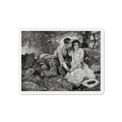 Old Maid Caroline, McCall's magazine, July 1922 (Magazine Illustration) Refrigerator Magnet 5 Inch - The Sticker Space