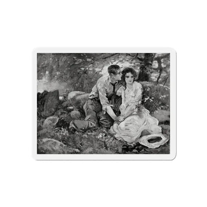 Old Maid Caroline, McCall's magazine, July 1922 (Magazine Illustration) Refrigerator Magnet 6 Inch - The Sticker Space