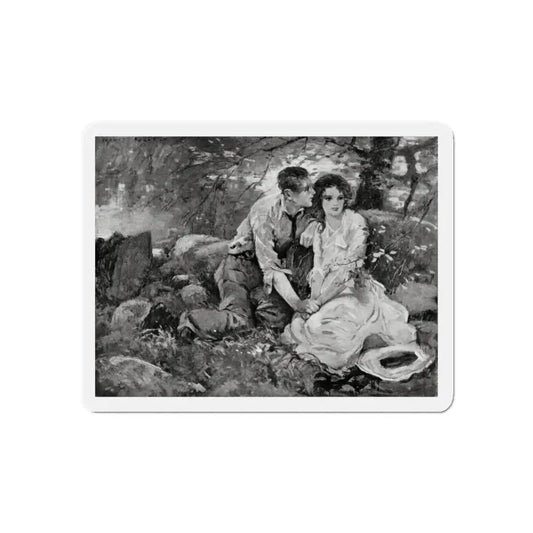 Old Maid Caroline, McCall's magazine, July 1922 (Magazine Illustration) Refrigerator Magnet 6 Inch - The Sticker Space