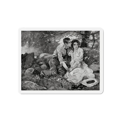 Old Maid Caroline, McCall's magazine, July 1922 (Magazine Illustration) Refrigerator Magnet - The Sticker Space