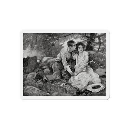 Old Maid Caroline, McCall's magazine, July 1922 (Magazine Illustration) Refrigerator Magnet - The Sticker Space