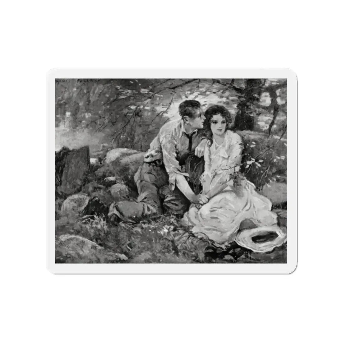 Old Maid Caroline, McCall's magazine, July 1922 (Magazine Illustration) Refrigerator Magnet - The Sticker Space