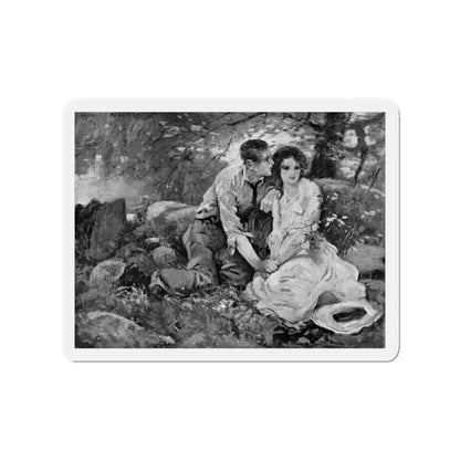 Old Maid Caroline, McCall's magazine, July 1922 (Magazine Illustration) Refrigerator Magnet - The Sticker Space