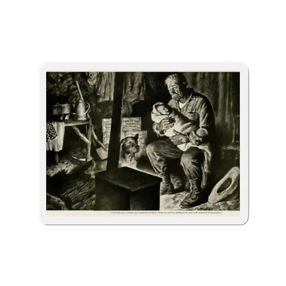 Old Matt, 1949 (Magazine Illustration) Refrigerator Magnet 2 Inch - The Sticker Space