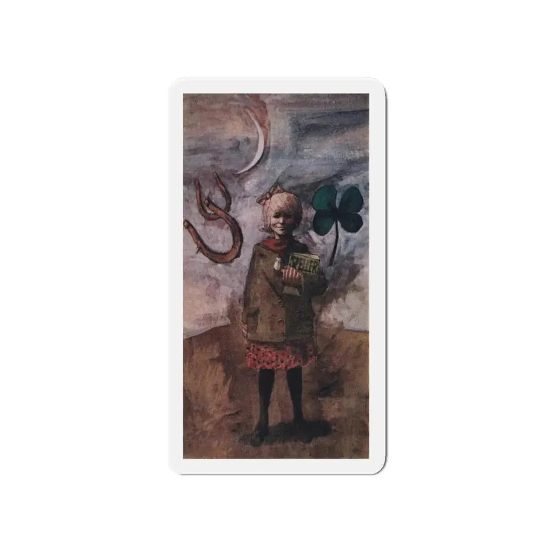 Old Memory for a New Year, Rebook, January 1964 (Magazine Illustration) Refrigerator Magnet 4 Inch - The Sticker Space