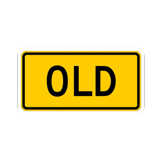 Old plate Wyoming (Wyoming) (Road Sign) STICKER Vinyl Kiss-Cut Decal 2 Inch White - The Sticker Space